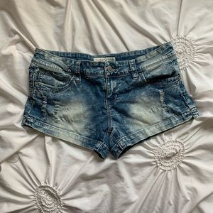 Original Guess low rise distressed Jean shorts